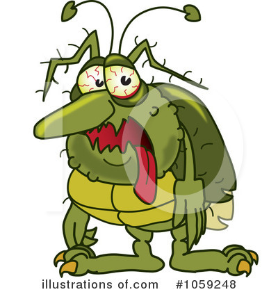 Royalty-Free (RF) Bug Clipart Illustration by Mascot Junction - Stock Sample #1059248