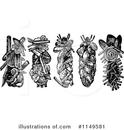 Royalty-Free (RF) Bug Clipart Illustration by Prawny Vintage - Stock Sample #1149581