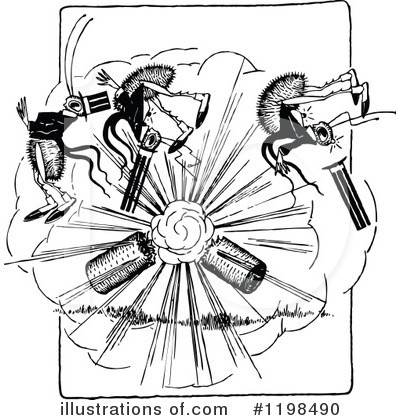 Royalty-Free (RF) Bug Clipart Illustration by Prawny Vintage - Stock Sample #1198490