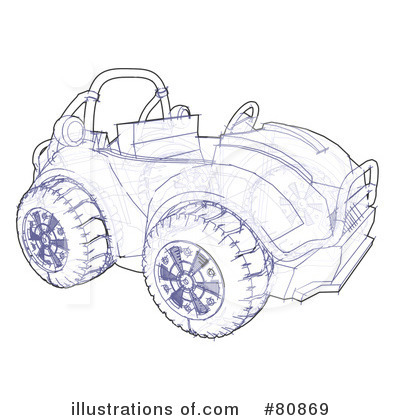 Royalty-Free (RF) Buggy Clipart Illustration by Leo Blanchette - Stock Sample #80869