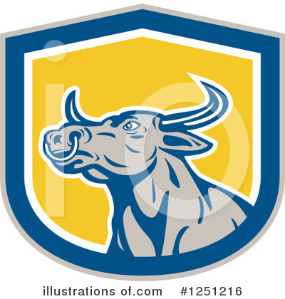 Texas Longhorn Clipart #1251216 by patrimonio