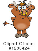 Bull Clipart #1280424 by Dennis Holmes Designs