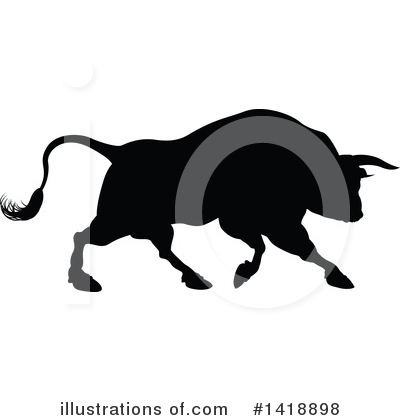 Royalty-Free (RF) Bull Clipart Illustration by AtStockIllustration - Stock Sample #1418898