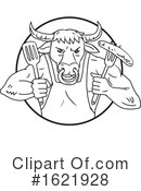 Bull Clipart #1621928 by patrimonio