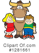 Bull Mascot Clipart #1281661 by Mascot Junction