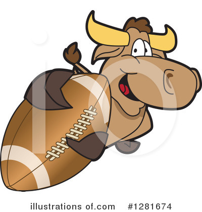 Bull Mascot Clipart #1281674 by Mascot Junction