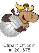 Bull Mascot Clipart #1281675 by Mascot Junction