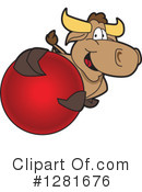 Bull Mascot Clipart #1281676 by Mascot Junction