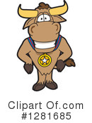 Bull Mascot Clipart #1281685 by Mascot Junction
