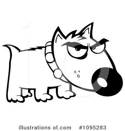 Royalty-Free (RF) Bull Terrier Clipart Illustration by Hit Toon - Stock Sample #1095283