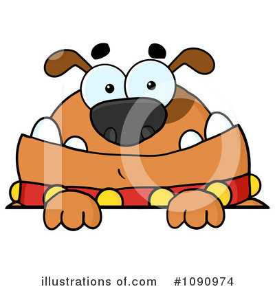 Royalty-Free (RF) Bulldog Clipart Illustration by Hit Toon - Stock Sample #1090974