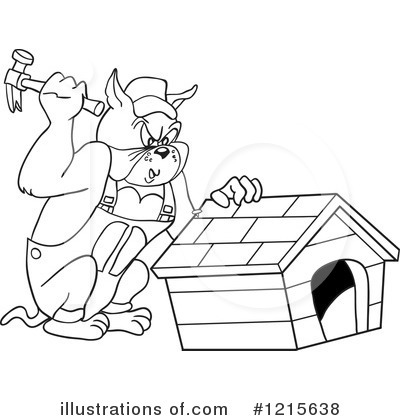 Royalty-Free (RF) Bulldog Clipart Illustration by LaffToon - Stock Sample #1215638