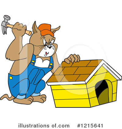 Royalty-Free (RF) Bulldog Clipart Illustration by LaffToon - Stock Sample #1215641