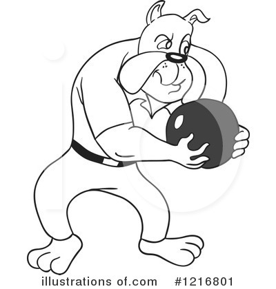Royalty-Free (RF) Bulldog Clipart Illustration by LaffToon - Stock Sample #1216801
