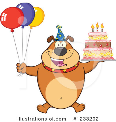 Royalty-Free (RF) Bulldog Clipart Illustration by Hit Toon - Stock Sample #1233202