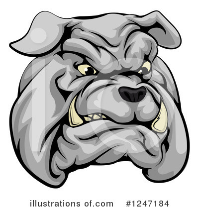 Royalty-Free (RF) Bulldog Clipart Illustration by AtStockIllustration - Stock Sample #1247184