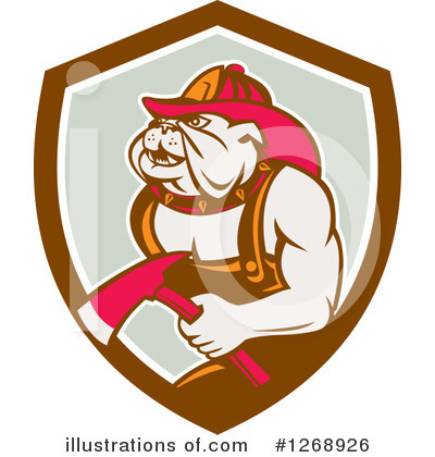 Royalty-Free (RF) Bulldog Clipart Illustration by patrimonio - Stock Sample #1268926