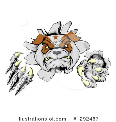 Royalty-Free (RF) Bulldog Clipart Illustration by AtStockIllustration - Stock Sample #1292467