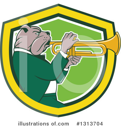 Royalty-Free (RF) Bulldog Clipart Illustration by patrimonio - Stock Sample #1313704