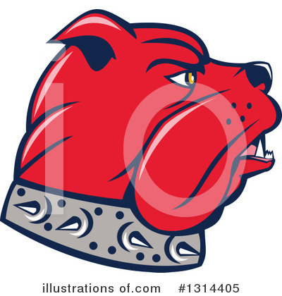 Royalty-Free (RF) Bulldog Clipart Illustration by patrimonio - Stock Sample #1314405