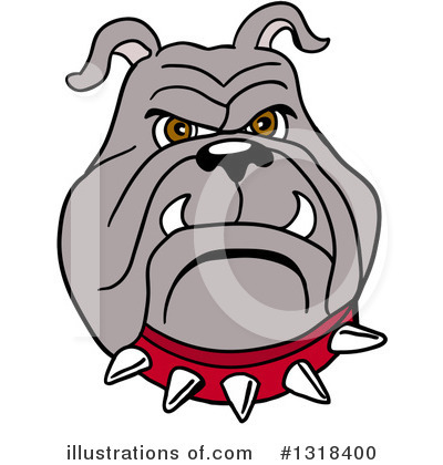 Royalty-Free (RF) Bulldog Clipart Illustration by LaffToon - Stock Sample #1318400