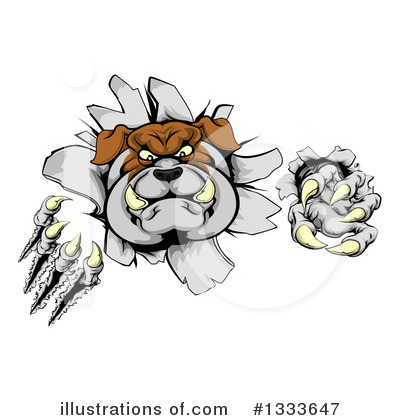 Royalty-Free (RF) Bulldog Clipart Illustration by AtStockIllustration - Stock Sample #1333647