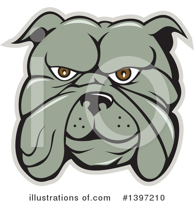 Royalty-Free (RF) Bulldog Clipart Illustration by patrimonio - Stock Sample #1397210