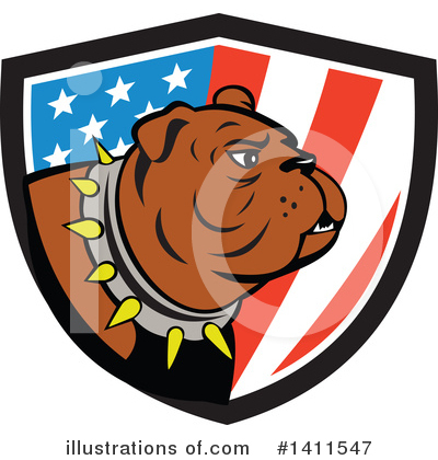 Royalty-Free (RF) Bulldog Clipart Illustration by patrimonio - Stock Sample #1411547