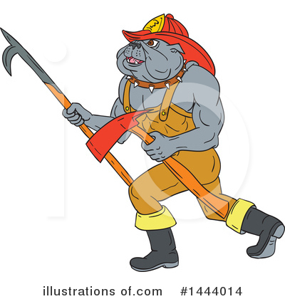 Fire Man Clipart #1444014 by patrimonio