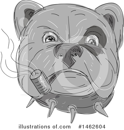 Royalty-Free (RF) Bulldog Clipart Illustration by patrimonio - Stock Sample #1462604