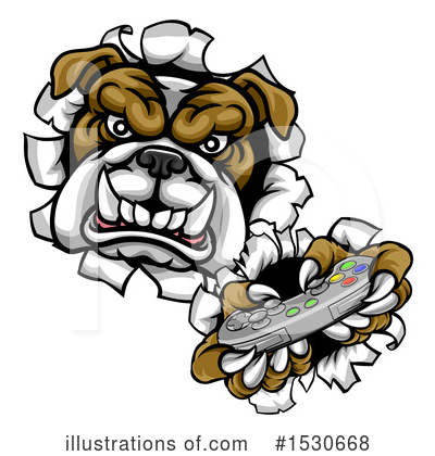 Royalty-Free (RF) Bulldog Clipart Illustration by AtStockIllustration - Stock Sample #1530668