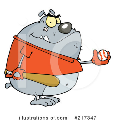 Royalty-Free (RF) Bulldog Clipart Illustration by Hit Toon - Stock Sample #217347