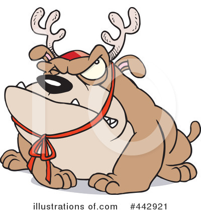 Royalty-Free (RF) Bulldog Clipart Illustration by toonaday - Stock Sample #442921