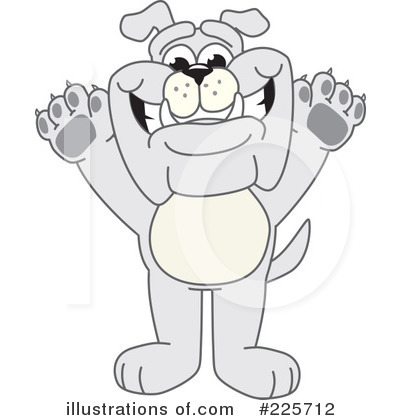 Bulldog Mascot Clipart #225712 by Mascot Junction