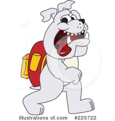 Royalty-Free (RF) Bulldog Mascot Clipart Illustration by Mascot Junction - Stock Sample #225722