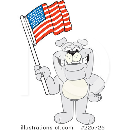 Royalty-Free (RF) Bulldog Mascot Clipart Illustration by Mascot Junction - Stock Sample #225725