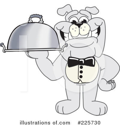 Royalty-Free (RF) Bulldog Mascot Clipart Illustration by Mascot Junction - Stock Sample #225730