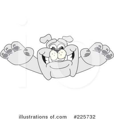 Royalty-Free (RF) Bulldog Mascot Clipart Illustration by Mascot Junction - Stock Sample #225732