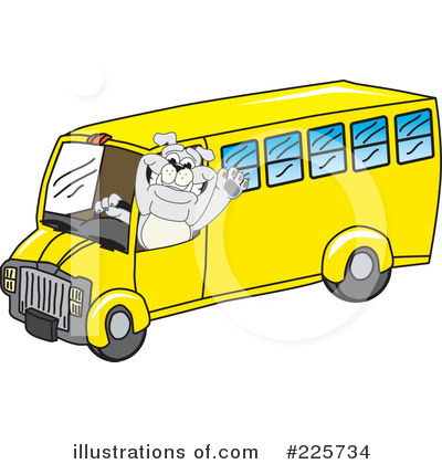 School Bus Driver Clipart #225734 by Mascot Junction