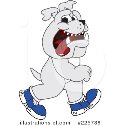 Royalty-Free (RF) Bulldog Mascot Clipart Illustration by Mascot Junction - Stock Sample #225736
