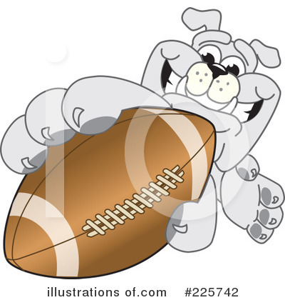 Football Clipart #225742 by Mascot Junction