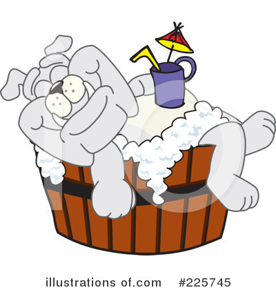 Royalty-Free (RF) Bulldog Mascot Clipart Illustration by Mascot Junction - Stock Sample #225745