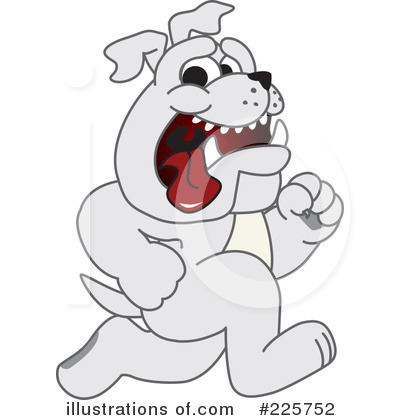 Royalty-Free (RF) Bulldog Mascot Clipart Illustration by Mascot Junction - Stock Sample #225752