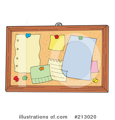 Royalty-Free (RF) Bulletin Board Clipart Illustration by visekart - Stock Sample #213020