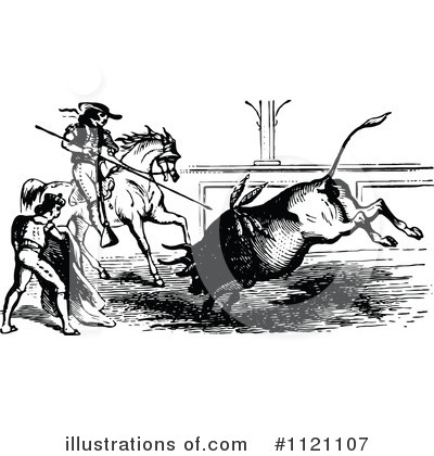 Bullfighter Clipart #1121107 by Prawny Vintage
