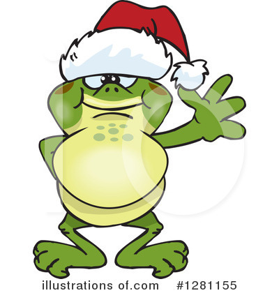 Royalty-Free (RF) Bullfrog Clipart Illustration by Dennis Holmes Designs - Stock Sample #1281155