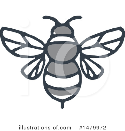 Royalty-Free (RF) Bumble Bee Clipart Illustration by patrimonio - Stock Sample #1479972