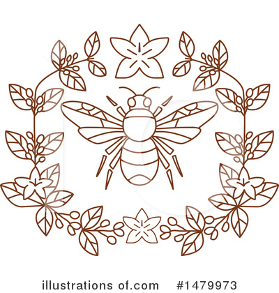 Royalty-Free (RF) Bumble Bee Clipart Illustration by patrimonio - Stock Sample #1479973