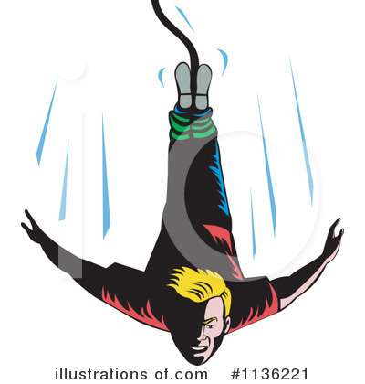 Royalty-Free (RF) Bungee Jumping Clipart Illustration by patrimonio - Stock Sample #1136221