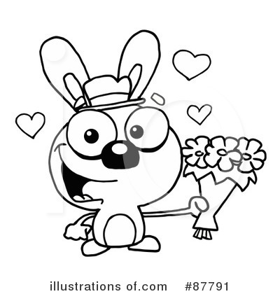 Royalty-Free (RF) Bunny Clipart Illustration by Hit Toon - Stock Sample #87791